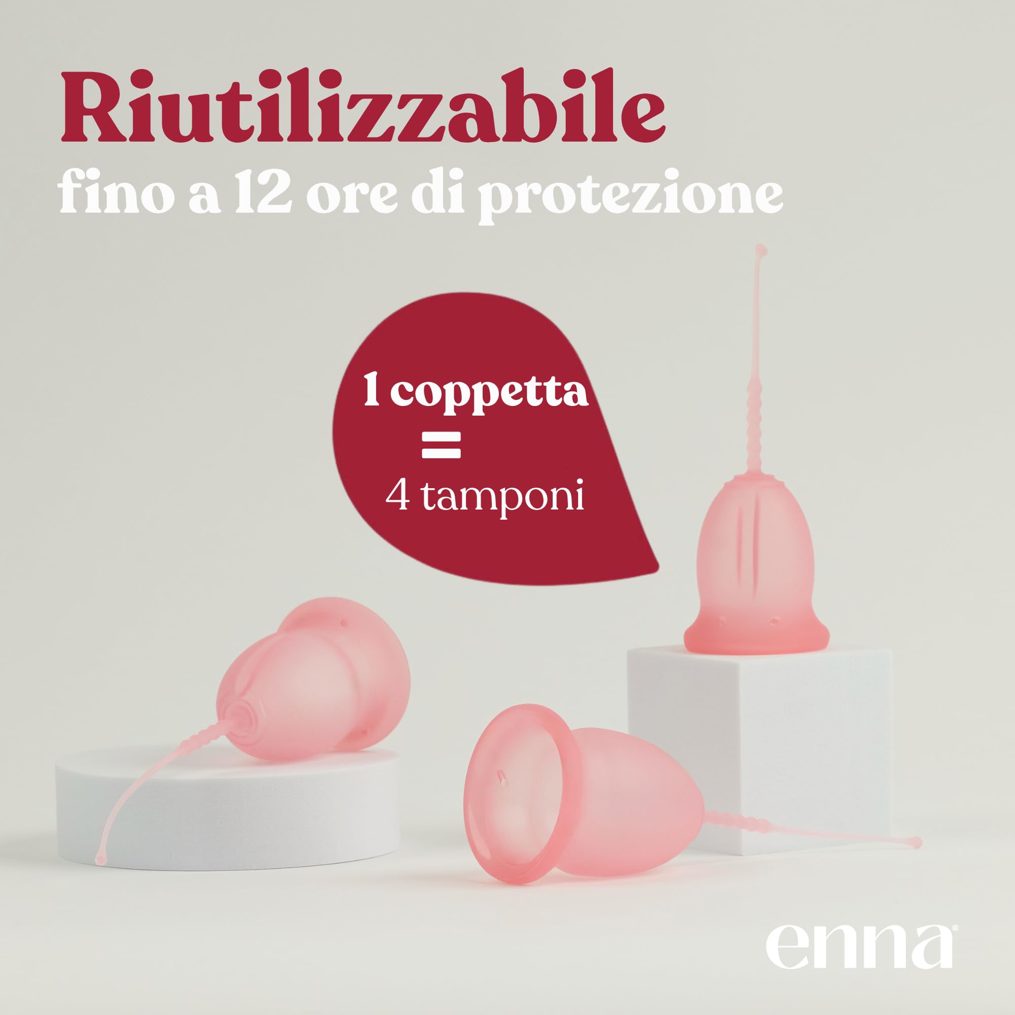 Enna Copa Menstrual T-L 2U+Caj Esteriliz