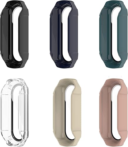 Miniatura 4 de MOTONG Cubierta protectora de la caja del reloj de la cobertura completa de la PC Protector de pantalla de vidrio templado compatible para Xiaomi Mi