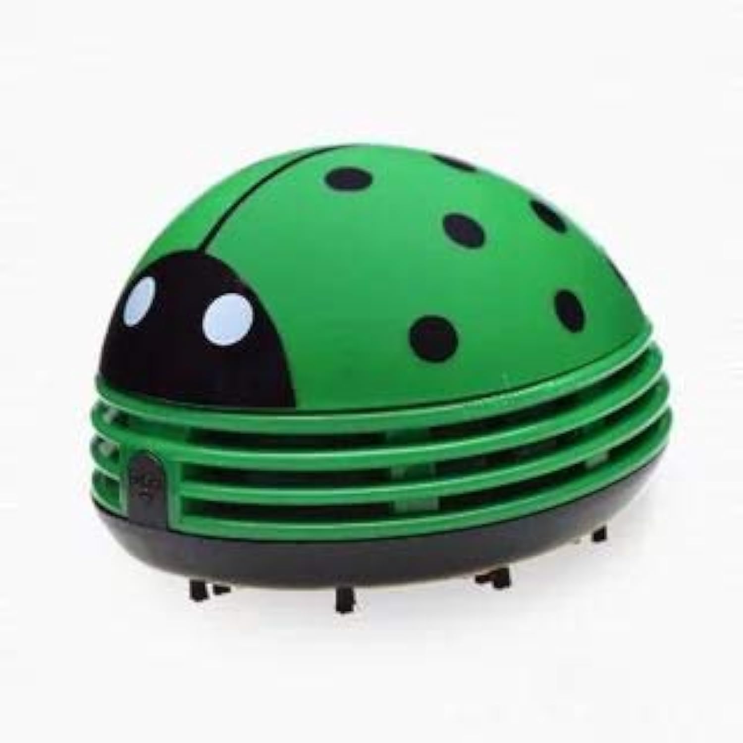 Aliotech Mini Portable Handheld Cordless Tabletop Crumb Sweeper Desktop Dust Vacuum Cleaner Cute Beetle Ladybug Dust Sweeper(Green)