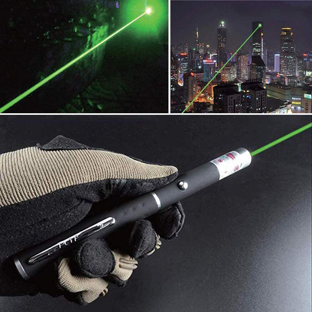Ultra Powerful Green Laser Pointer Pen, 1000 FT Range with Adjustable Cap for Presentation, Long Range Laser Beam with Extra Disco Light Effect, Ideal for Project Design and Professional Use 3