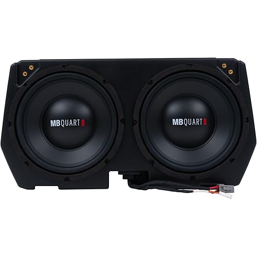 MB Quart Can-Am Defender Audio Upgrade, 400W Dual 10" Subwoofer System, Plug and Play Compatibility with Models 2017-2025, Marine Grade Protection