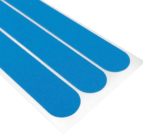 Miniatura 6 de S&X Calcomanías de seguridad antideslizantes, bandas antideslizantes texturizadas, 0.75 x 11 pulgadas, 12 tiras por paquete (negro)