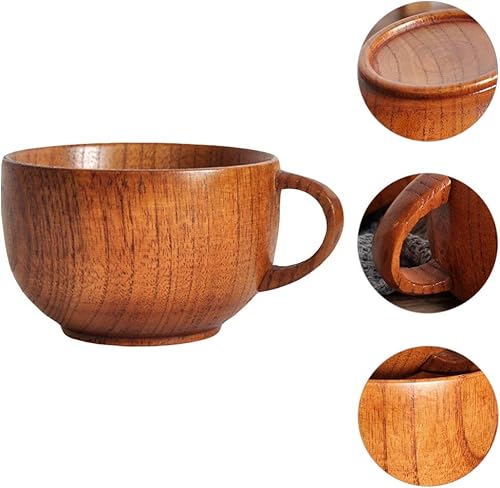 Miniatura 6 de DOITOOL taza de café de madera vasos de café vasos con tapas para bebidas taza de oficina taza de café hecha a mano tazas de la mañana taza de