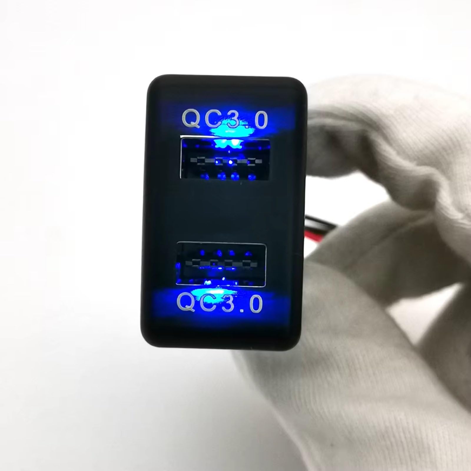 Compatible con Isuzu para Van para 700P Kv100 12V 24V QC3.0 Adaptador De Corriente USB Dual Cable Eléctrico Hembra Impermeable De Alta Velocidad Puerto USB AUX Repuesto