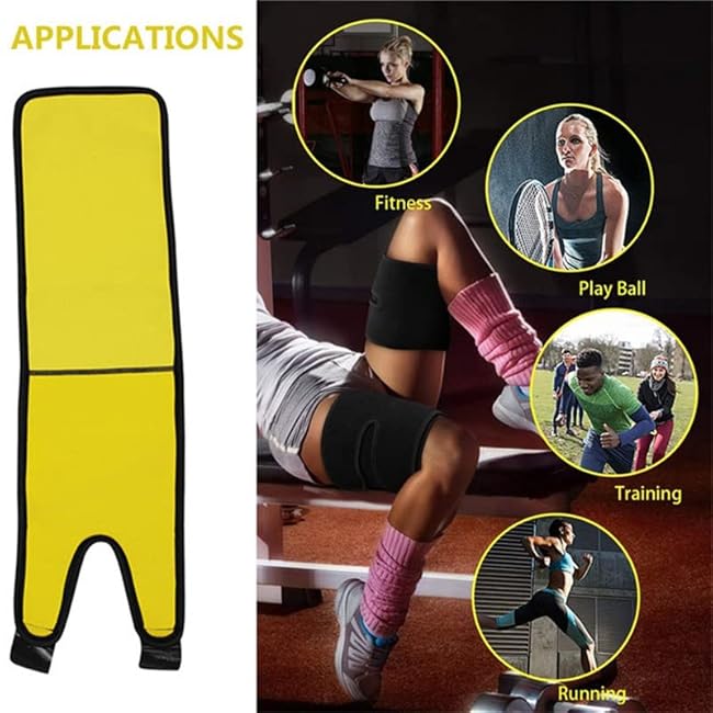 Thigh Trimmer, 2-Pack Thigh Wrap for Maximum Sweat and Enhanced Activeness - For Male & Female Black