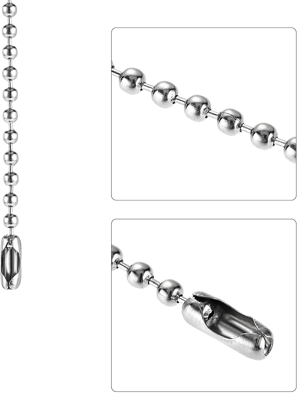 uxcell 20 Inch Ceiling Fan Pull Chain, Decorative Crystal Fan Pull Chain Ornament Extension, 3mm Diameter Beaded Diamond Pendant, Blue