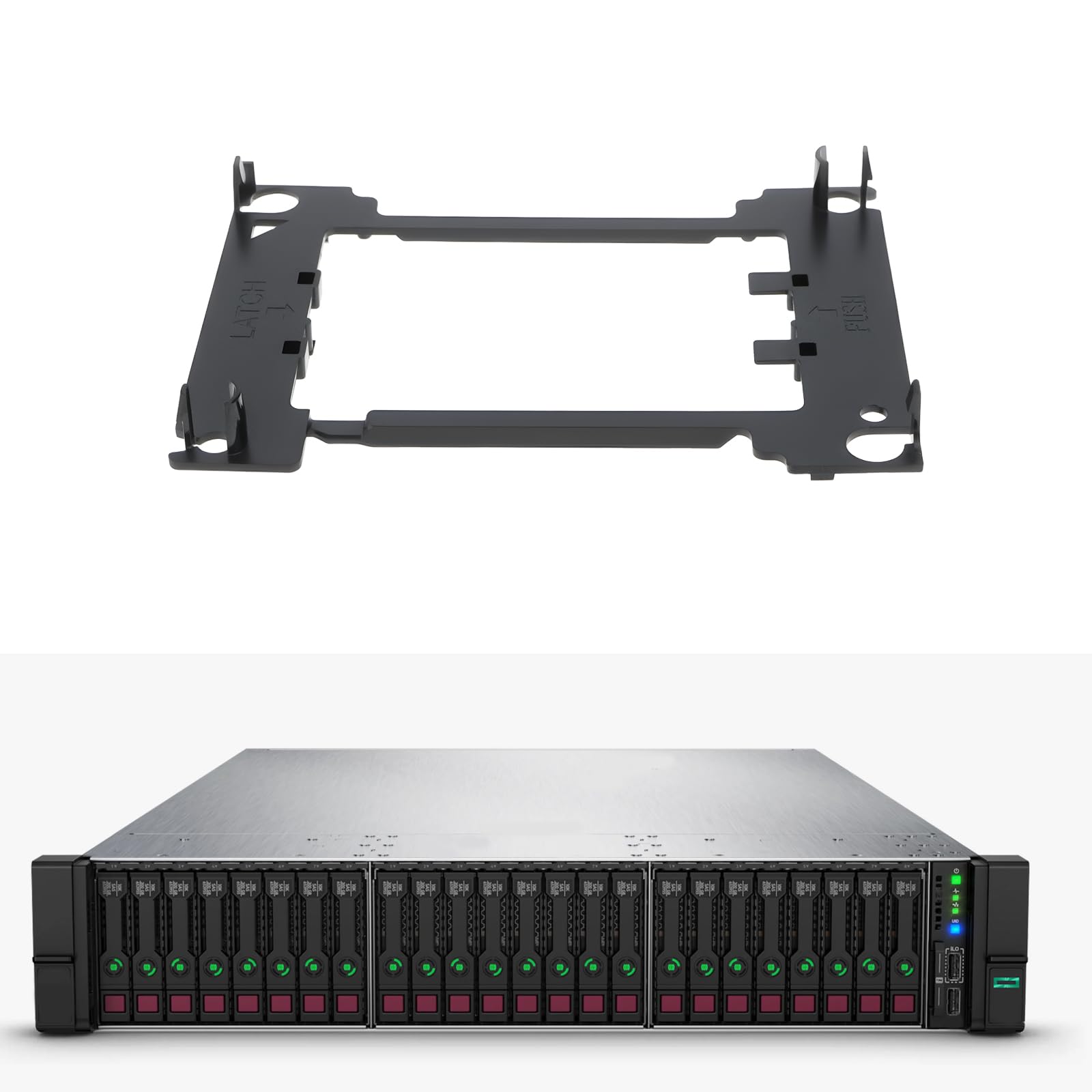 2 staffe di ritenzione CPU in plastica 879628-001 compatibile con server HPE ProLiant Gen10