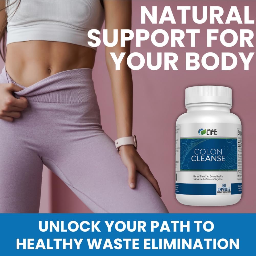 Well of Life Super Colon Cleanse Pills | Digestion Supplement & Gut Health | Constipation Relief Detox | 60 Vegan Capsules — Amazon image 4