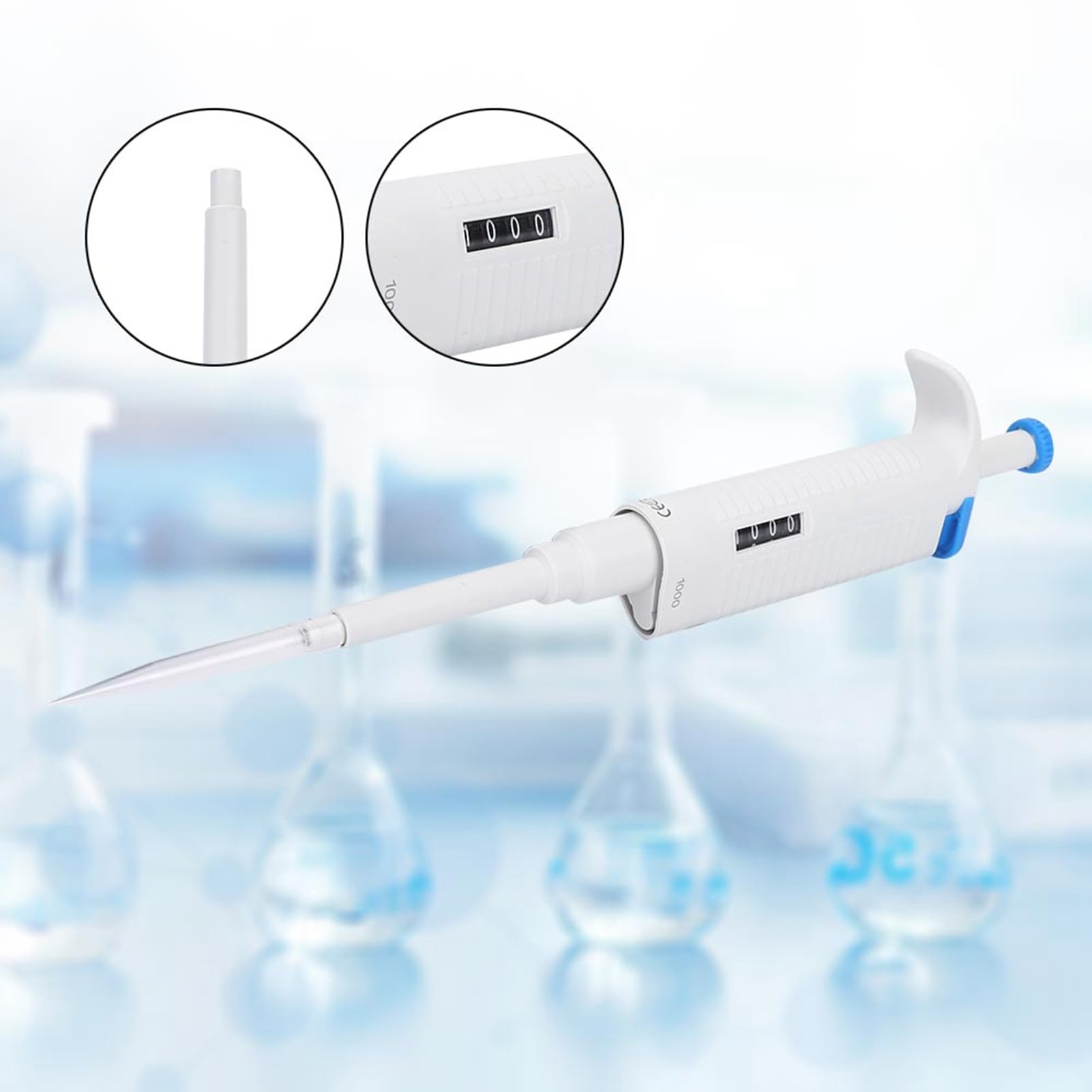 Juego completo de pipetas manuales de 100 a 1000 ul Esterilización de volumen variable Micro Pipeta ajustable científica de alta precisión automática de alta precisión para muestreo