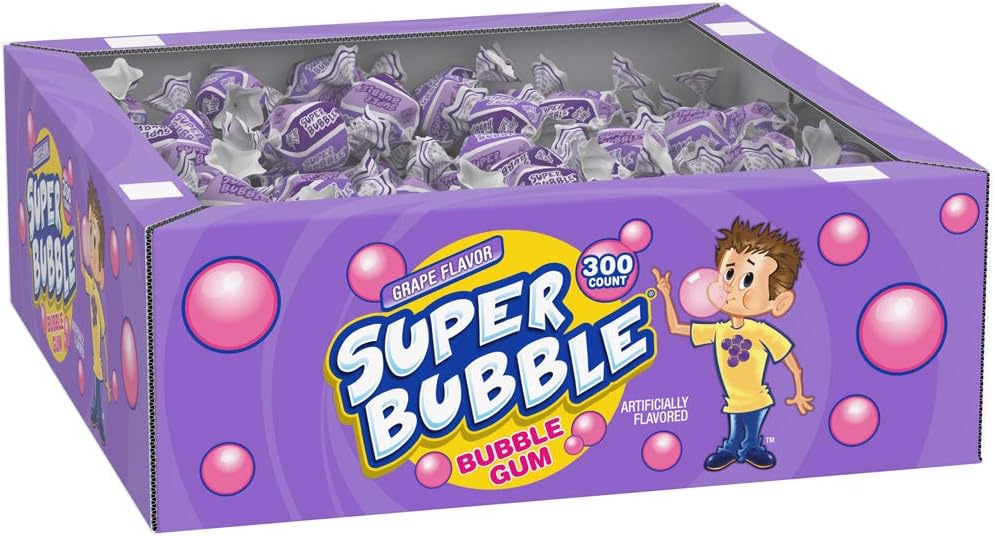 Super Bubble Gum, Grape, 54 Ounce Box