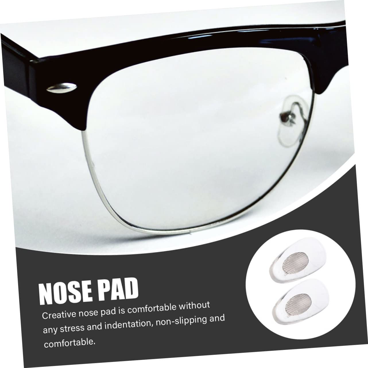 FRCOLOR Lot De 5 Paires De Plaquettes Nasales en Silicone pour Lunettes Matériau Robuste 15 Paires X 5
