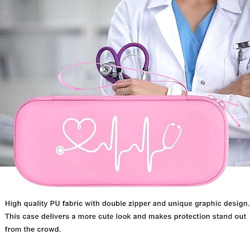 Miniatura 8 de BOVKE Estuche de Transporte de Viaje Compatible con 3M Littmann Classic III, Lightweight II S.E, Estetoscopio MDF Acoustica Deluxe, Espacio