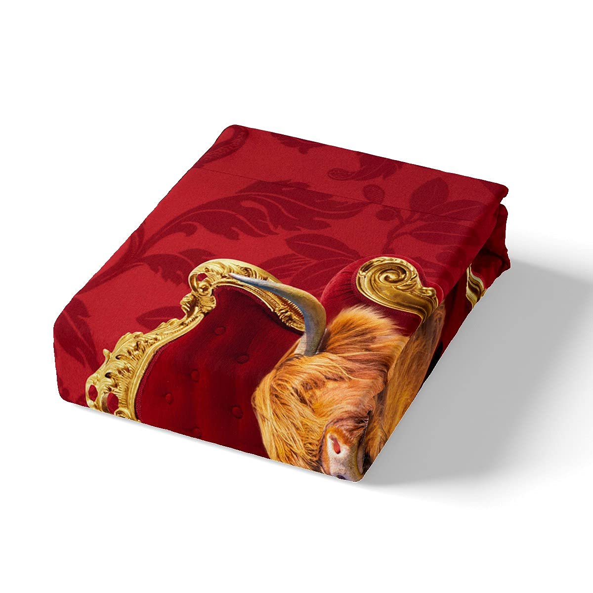 Loussiesd Juego de ropa de cama para niños y niñas, juego de funda de edredón para silla dorada, juego de ropa de cama y lino, 3 piezas Super King