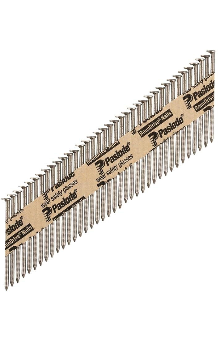 Paslode 650237 Round Head 2 3/8-Inch by .113-Inch by 30 Degree Paper Collated Bright Framing Nail (5,000 per Box)