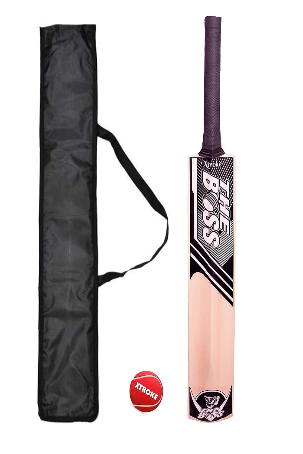 XTROKE The BOSS Edition Popular Willow Premium Cricket Bat with Tennis Ball and Bat Cover for Mans & Adult, Advance Play All Tennis Ball, Gully Cricket, Tournament Match (Size 06) (B0CQ2JF8QG) Amazon Price History, Amazon Price Tracker