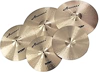 Vista 7 de Juego de platillos de aleación de bronce Arborea B20 Serie Butcher 5 piezas 14" Hihats 16" Crash 18" Crash 20" Ride, hecho a mano para bateristas