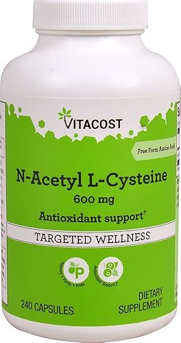 Vitacost N-acetil cisteína (NAC) - 600 mg - 240 Cápsulas