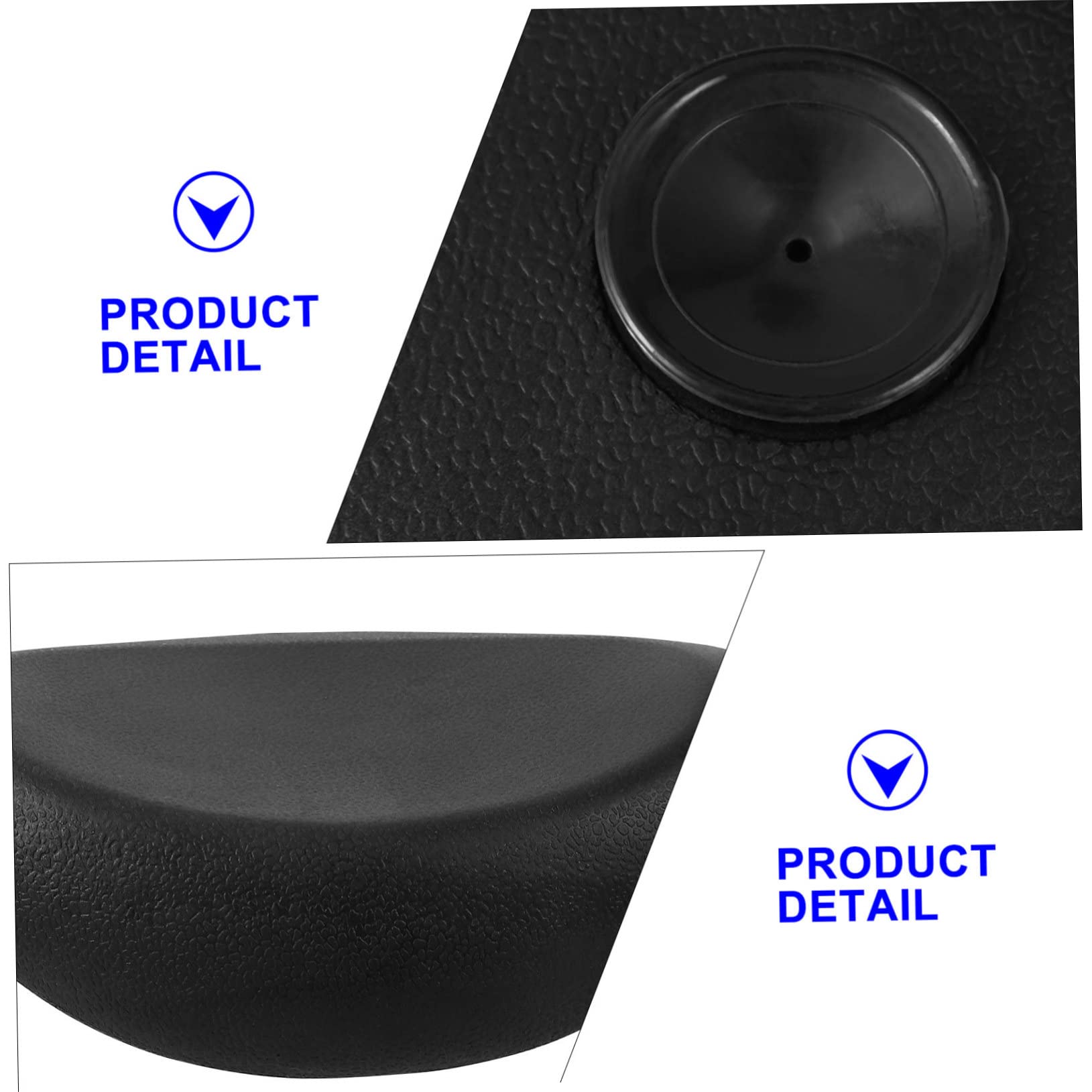 Healeved Cuscino da Vasca da Bagno in Pu Nero Supporto per Collo e Schiena, Ventosa Antiscivolo, Morbido e Riciclabile per Doccia e Vasca