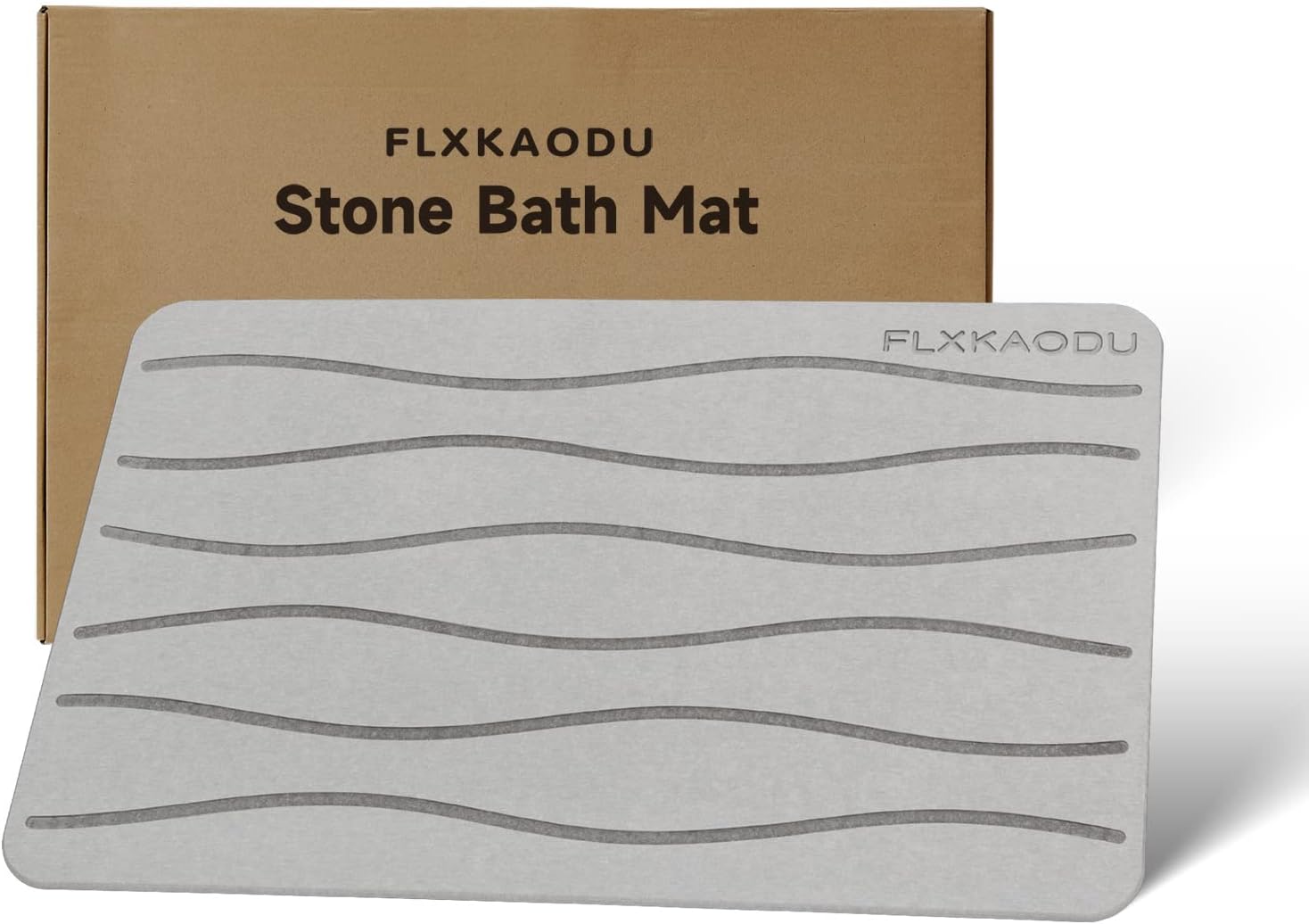 FLXKAODU Stone Bath Mat, Diatomaceous Earth Bath Mat Stone