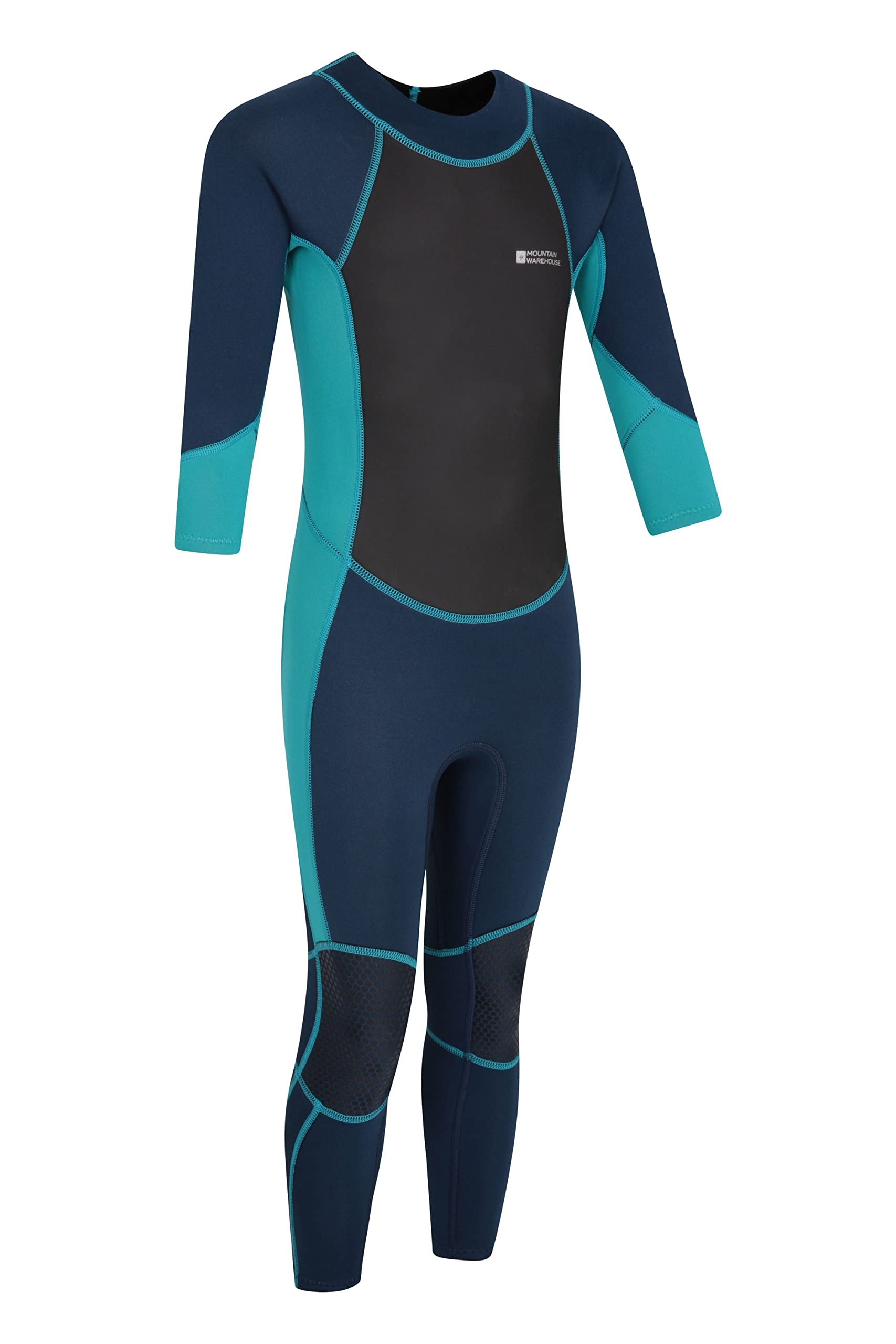 Mountain Warehouse Traje Completo de Neopreno para niños - Cuerpo: 2.5mm, Protección Solar UPF50+ - Costuras Planas y Cremallera de fácil Deslizamiento - para la Playa