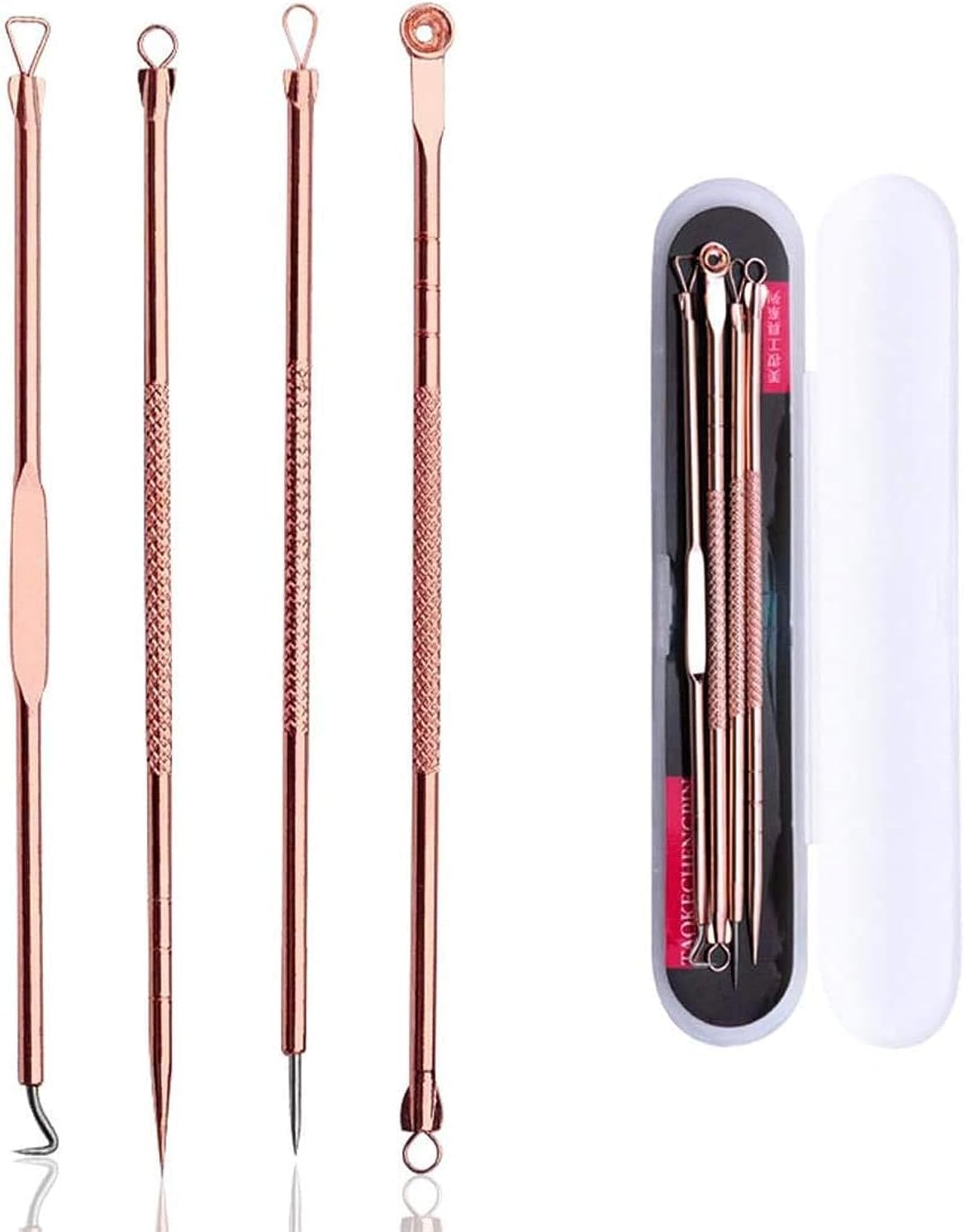 Remover Blackhead Remover Pimple Tool Kit, Set of 4 Stainless Steel