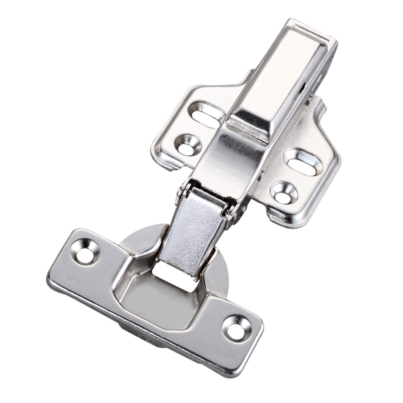 HYQOUKLR Soft Close Cabinet Hinges, 2 Pcs Cold Rolled Steel Hydraulic Damping Soft Close Concealed Hinges for Cabinets Closets(Full Overlay)