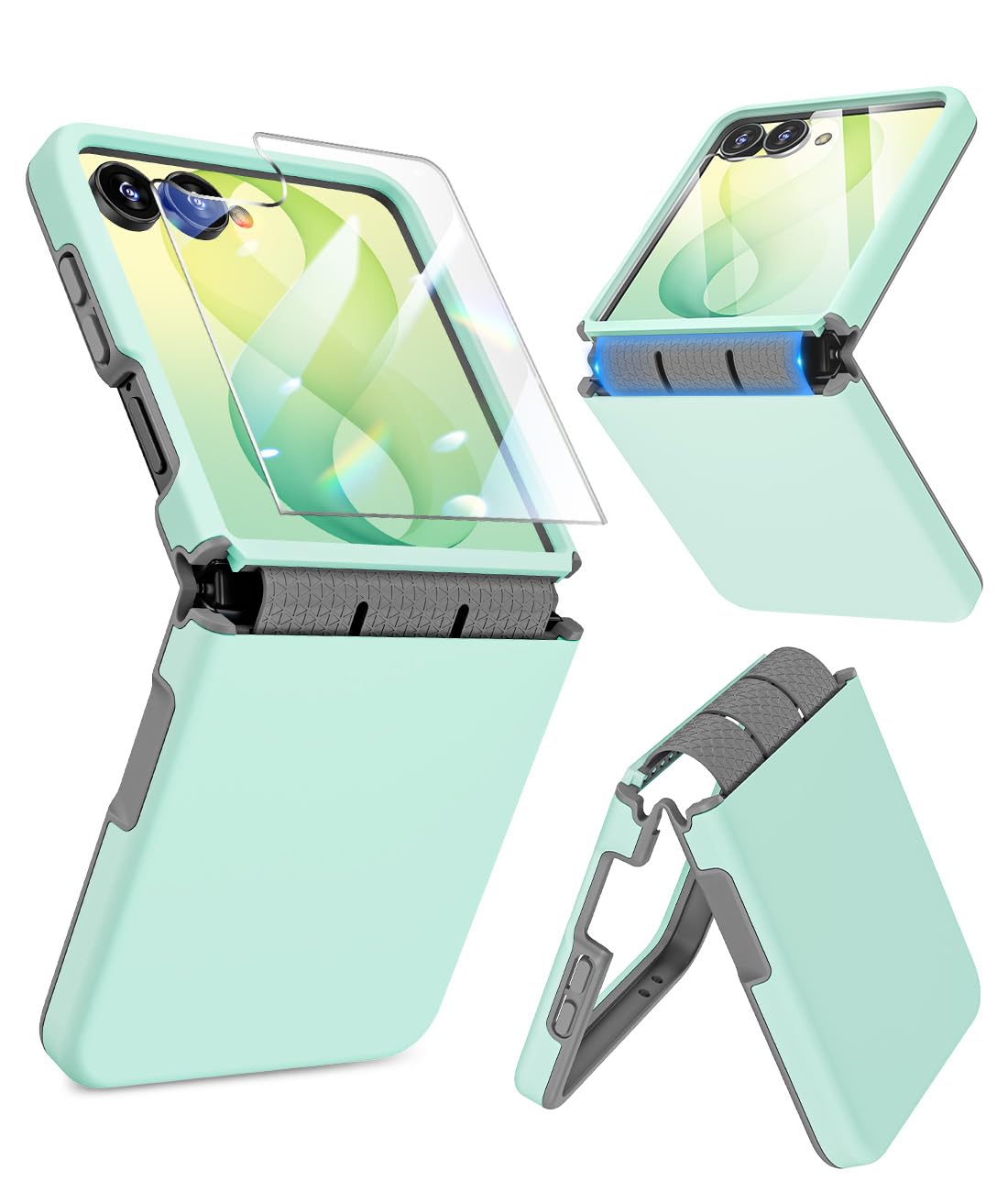 Photo 1 of Caka Samsung Galaxy Z Flip 8 & 7 Case with Hinge Protection