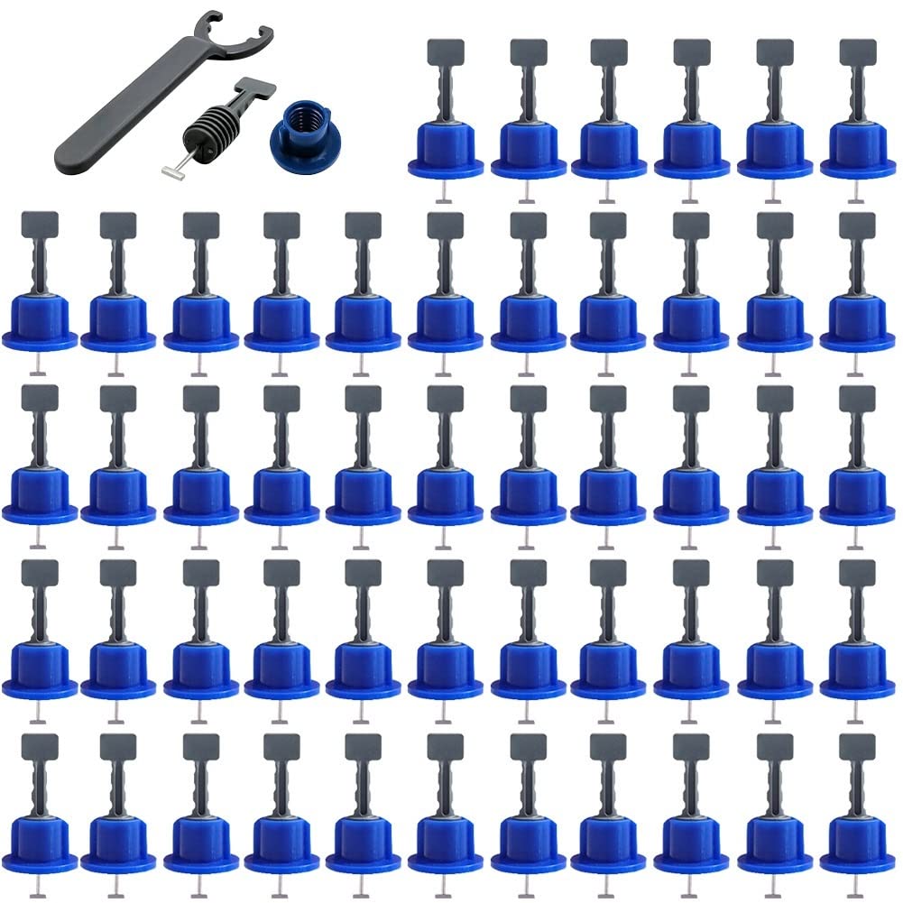 sistema di livellamento piastrelle, Sistema di livellamento for piastrelle riutilizzabile da 50 pezzi, strumenti for la costruzione pareti e pavimenti in ceramica piatta Kittile for