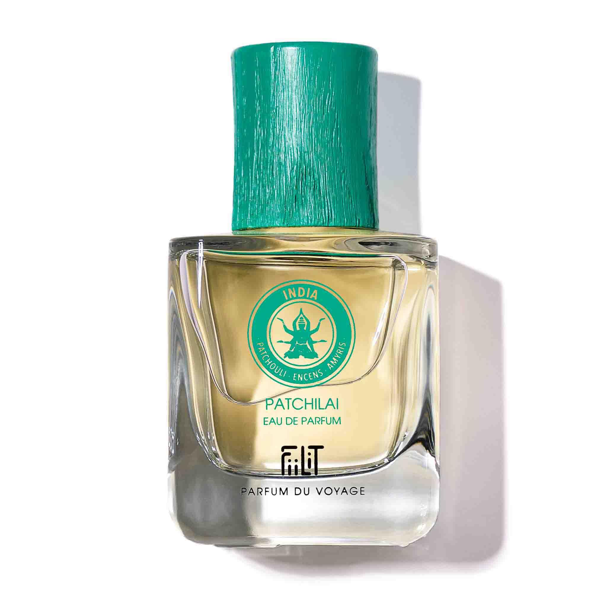PATCHILAI INDIA naturalna woda perfumowana 50 ml - FiiLiT perfumy podróżne - mieszane - dla kobiet i mężczyzn - Spray do wielokrotnego napełniania - Potuli Cypryjskie kadzidło