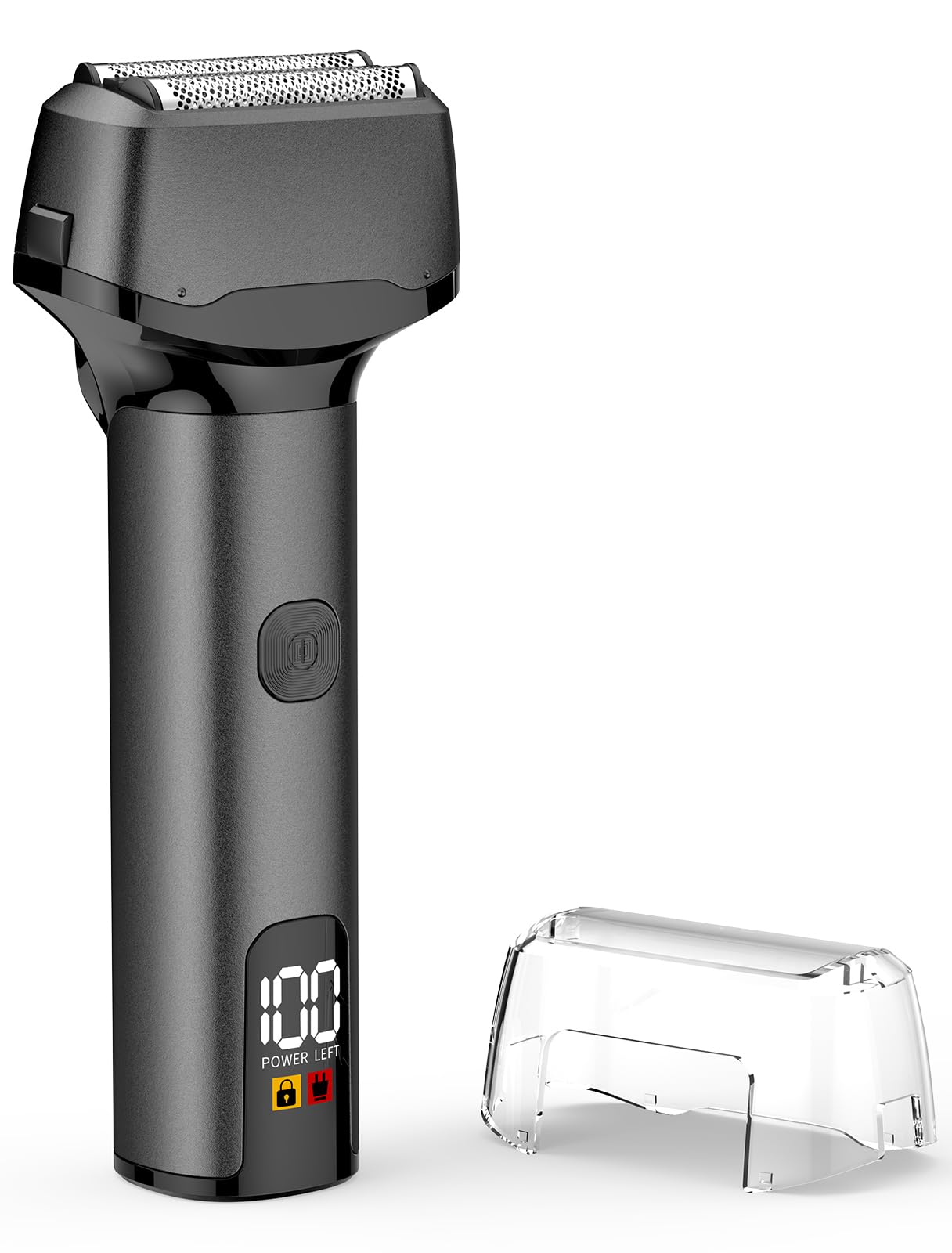 Men's Electric Shaver, Foil Shaver with Floating Blade, Wet and Dry Electric Shaver for Men with Pop Up Precision Trimmer, Type-C Rechargeable, Waterproof, Smart LED (Black)