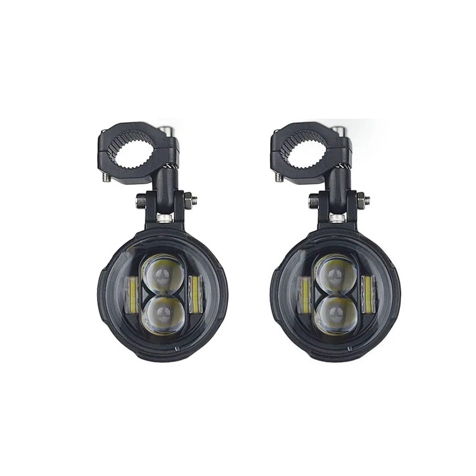 Fari Universali Per Moto Lente Per Proiettore A LED Per Fendinebbia Luci Guida Per Faretti Per Lampade Ausiliarie Faro Del Motociclo(Yellow light)