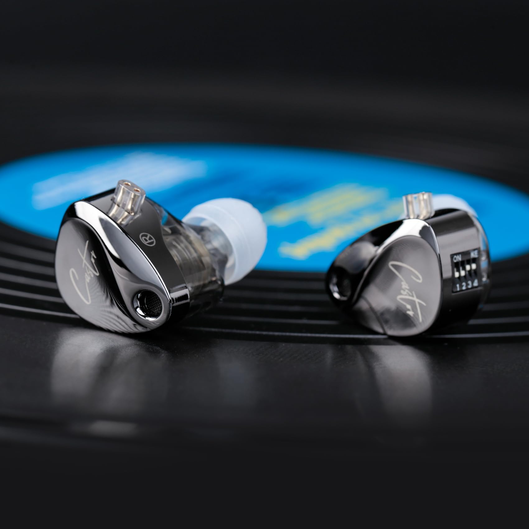keephifi KZ Castor In-Ear-Kopfhörer, 2-poliges abnehmbares Kabel, Dual-Dynamik-Treiber, kabelgebundene Ohrhörer, HiFi, verbesserter Bass-In-Ear-Kopfhörer, Sound-Tuning, geräuschisolierend IEM
