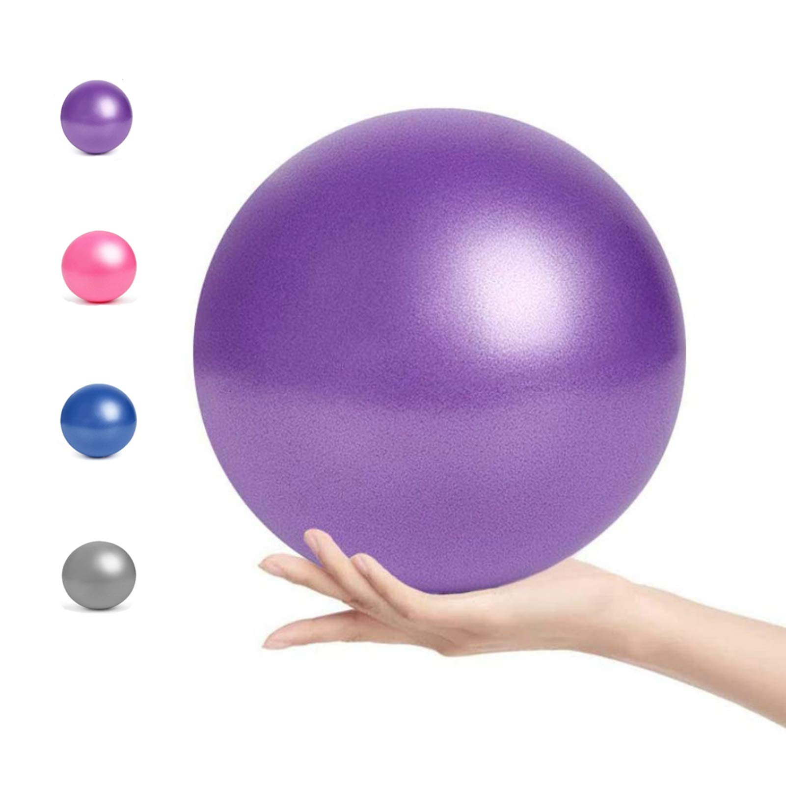 AILIFE Small Exercise Ball, 9 Inch Mini Pilates Ball Mini Yoga Balls with Inflatable Straw for Yoga, Pilates, Stability, Barre, Physical Therapy, Stretching and Core Training