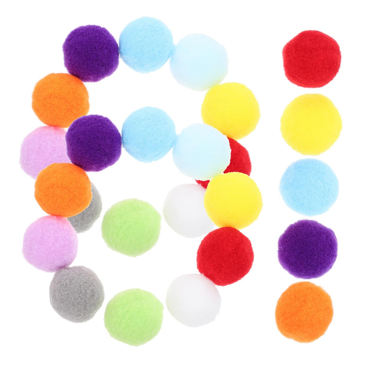 Kisangel 400 Piezas Pelota de Juguete para Gatos Gato de Peluche de Juguete Gato masticando Bolas Juguetes para Mascotas de Juguete para Gatos de Interior Bolas de Peluche Felpa