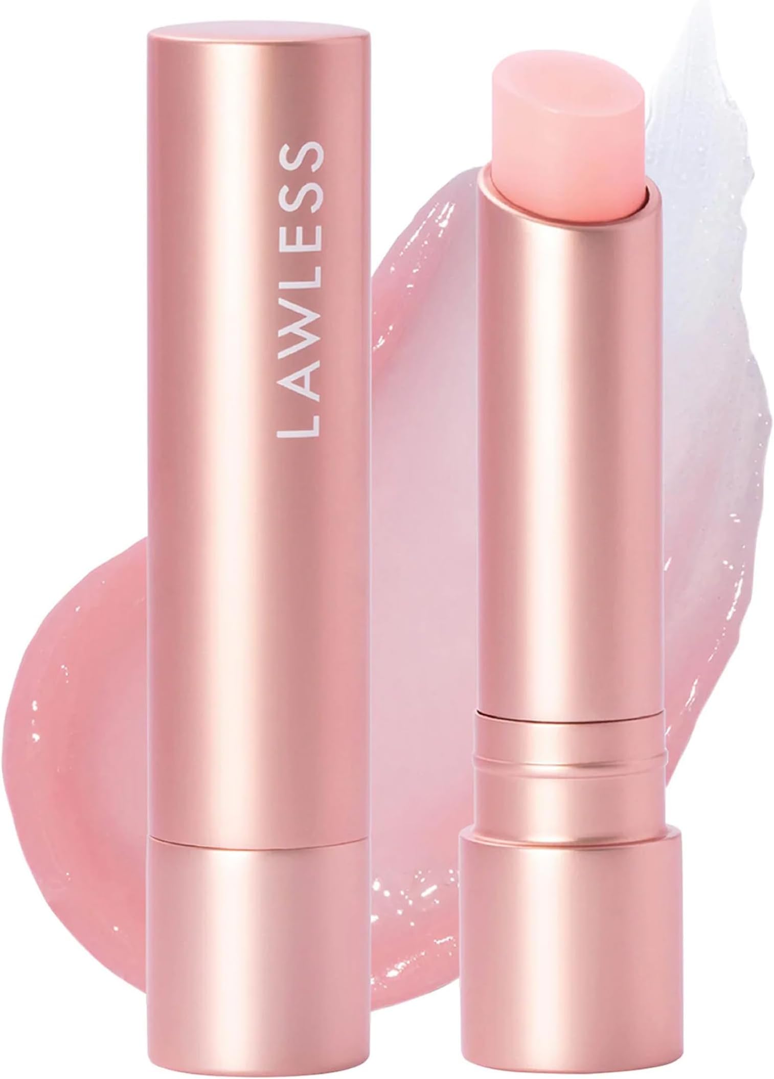 LAWLESS Forget the Filler Lip Plumping Line Smoothing Tinted Balm, Pink Marshmallow, 0.09 Ounce