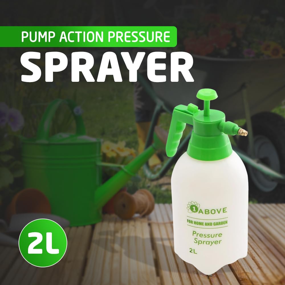 1ABOVE 2 Litre Pump Action Pressure Sprayer, Weed Killer Sprayer Pump Ideal for Spraying water, Fertiliser, Herbicides, Pesticides, Detergent, Preservatives, Fungicides and Cleaning — view 4