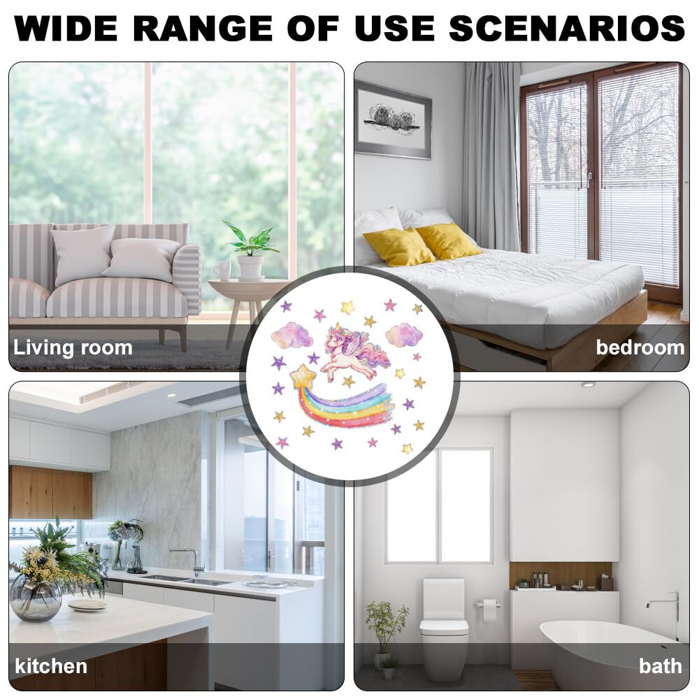 Autocollant Mural De Princesse Poney Arc En Ciel, Autocollant Mural Mon Petit Cheval, Papier