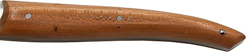Miniatura 3 de Laguiole en Aubrac Cuisine Gourmet - Cuchillo de pelar de acero inoxidable totalmente forjado, fabricado en Francia, con mango de pino, 4 pulgadas