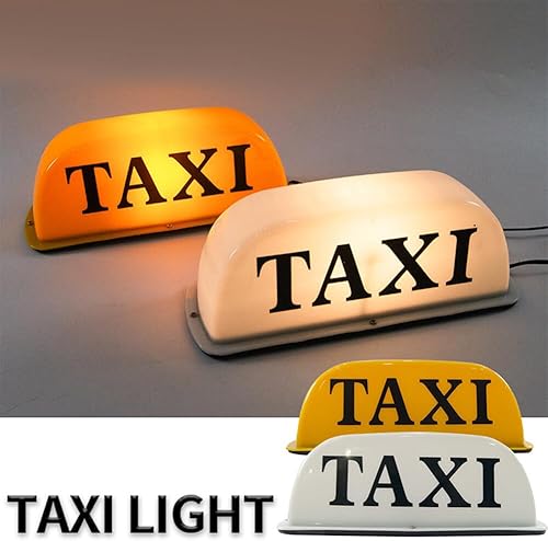 Miniatura 5 de Lámpara LED de señal de taxi de 12 V, blanca, 3 W, base magnética, impermeable, compatible con todos los vehículos