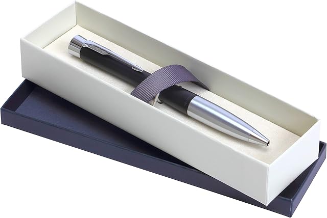 Parker Urban Premium Ballpoint Pen - Muted Matte Black with Chrome Trim - Black Ink - Twist Action - Gift Boxed