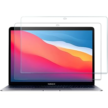 ProCase Pack of 2 9H Hardness Screen Protectors for 13 Inch MacBook Pro 13 / MacBook Air 13 Screen Protector Film Tempered Glass Clear