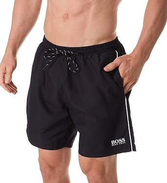 Medium Length Quick Dry Swim Trunks 