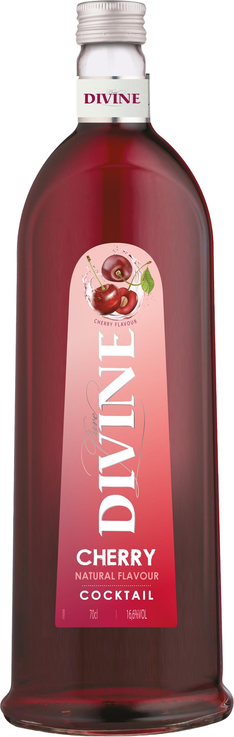 Pure Divine – Cherry Liqueur, Flavored Vodka Liqueur from the Northern Vosges, France – 16.6% ABV (1 x 0.70 L)