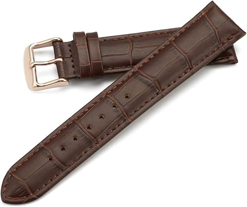 Miniatura 2 de Correa de repuesto de piel de becerro y cocodrilo con hebilla de acero inoxidable para hombres y mujeres 4564 pulgadas, 34 pulgadas, 2532 pulgadas,