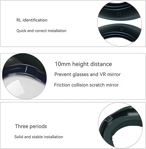 Miniatura 3 de Fearet VR Glasses Lens Protector Frame Compatible with Meta Quest 3, Anti-Scratches Glass Spacer Protection,Glasses Lens Insert Anti-Scratch Ring