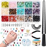 【Verschiedene Größen】Diese Kristalle für die Schmuckherstellung haben verschiedene Größen, die von 5 mm bis 8 mm reichen. Sie sind gut poliert und jeder hat einen 1mm Halt gebohrt für jede Schmuckherstellung.