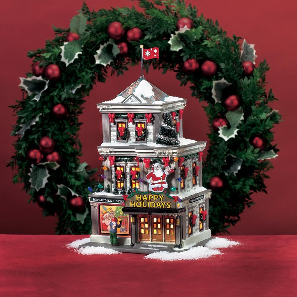 Department 56 A Christmas Story Village Happy Holiday Department Store Lit Building 9.45 Inch