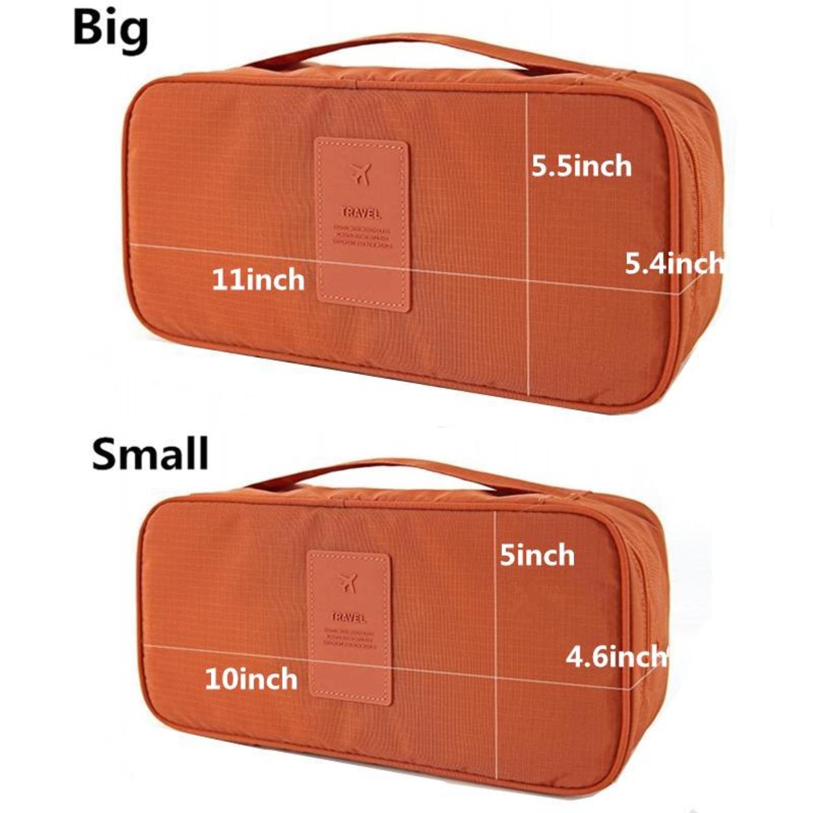 1 Pezzo Borse per Cosmetici Biancheria Intima Borsa per Reggiseno da Viaggio Organizzatore per valigie Organizzatore per Bagagli per Lingerie Borse Organizer per Trucco-Azzurro Piccolo A