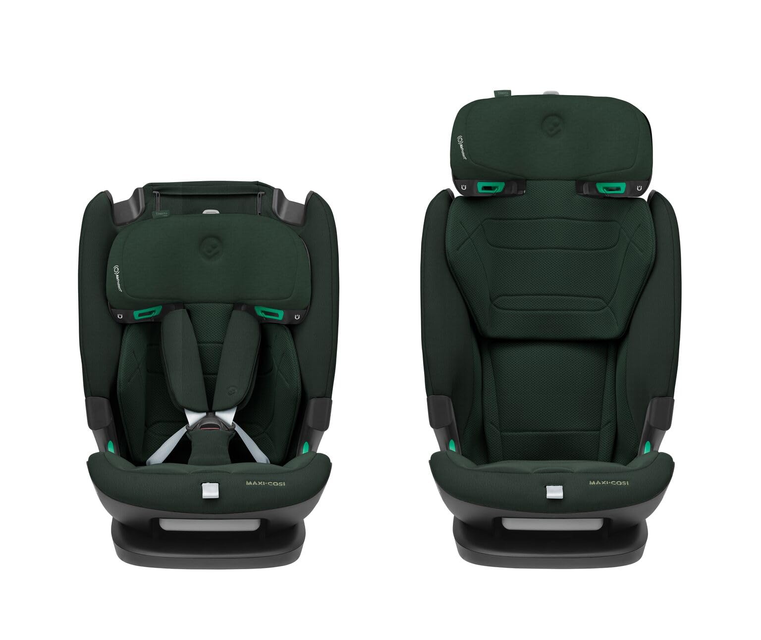 Maxi-Cosi Titan Pro² i-Size, Siège Auto ISOFIX, 15 mois à 12 ans (76 à 150 cm), Rehausseur Voiture Enfant, Protection G-CELL, Harnais Easy-in, ClimaFlow, 4 Positions d'Inclinaison, Authentic Green