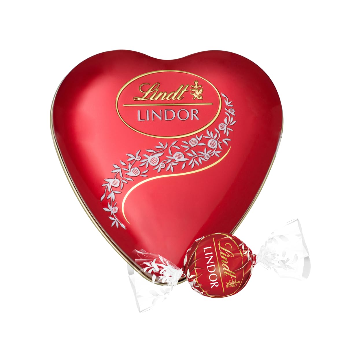 Lindt Lindor Chocolate Gift Pack Heart Tin Box 62.5 Grams-picture-2